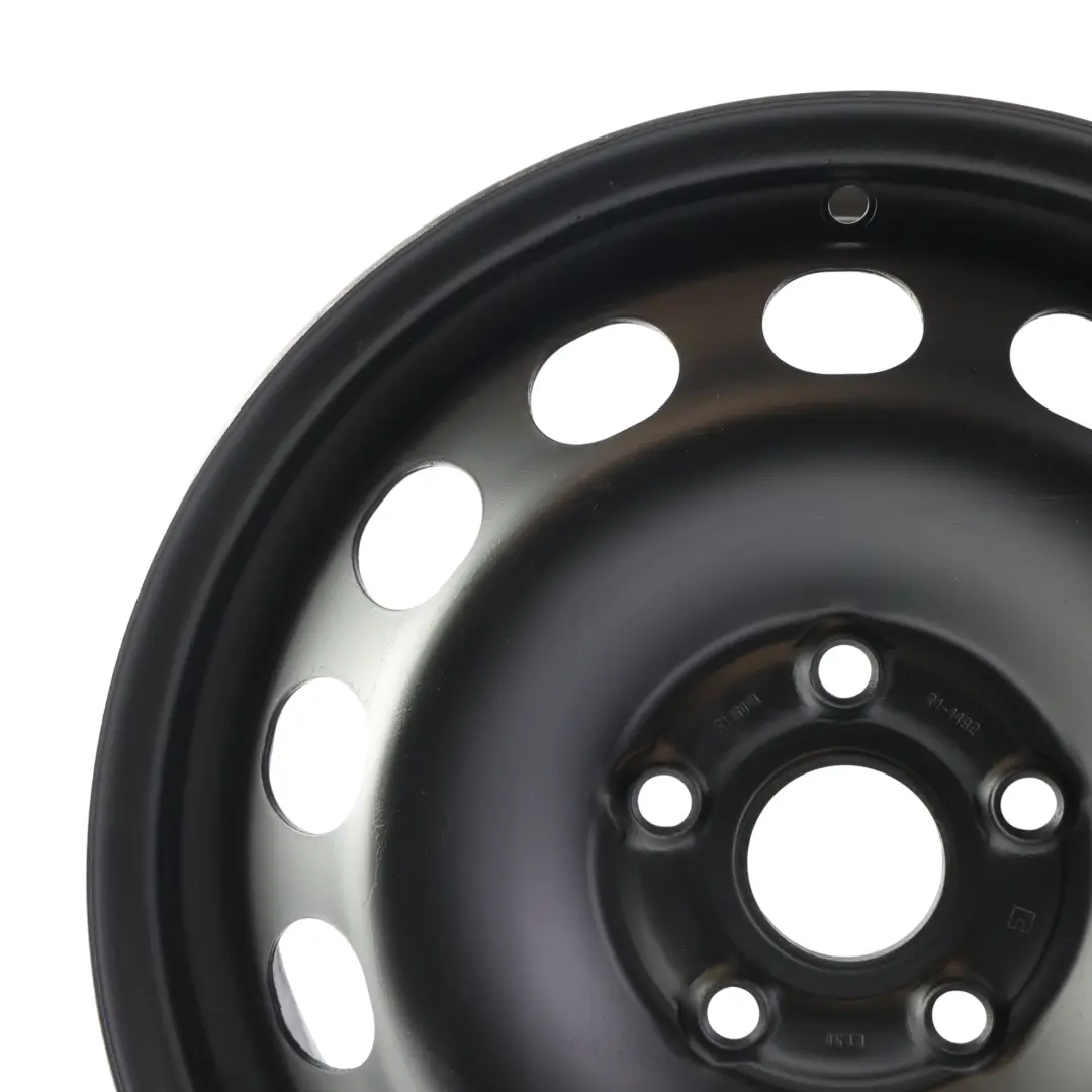 Volkswagen Golf Mk7 Caddy 2K Cerchio Ruota Acciaio Nero 16" ET:51 6,5J - SKU KBA44552 - Numero di parte KBA44552