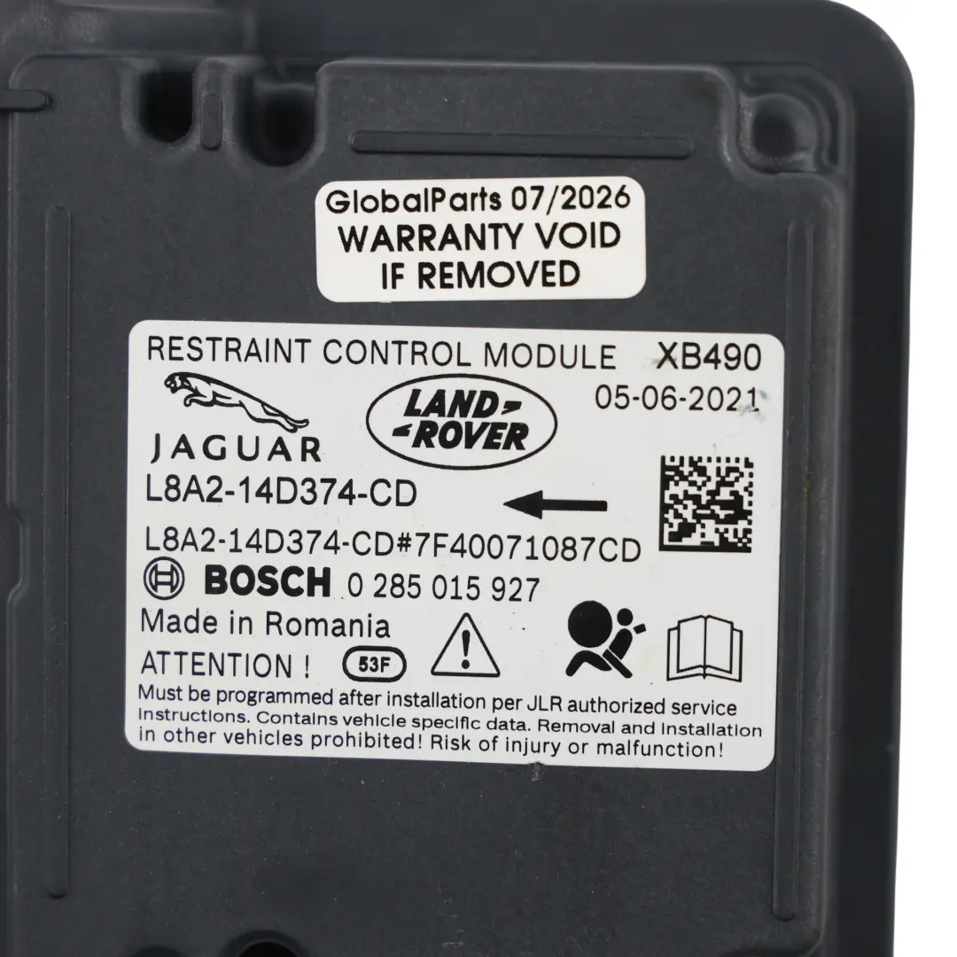 Land Rover Range Rover Velar L560 Módulo Control Aire - SKU L8A2-14D374-CD - Número de pieza L8A2-14D374-CD