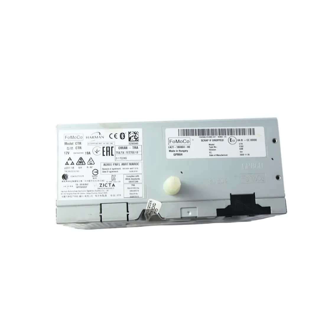 Ford Transit Custom Mk8 Stereo Player Radio Multimedia Head Unit - SKU LK2T-18D804-HE - Part number LK2T-18D804-HE