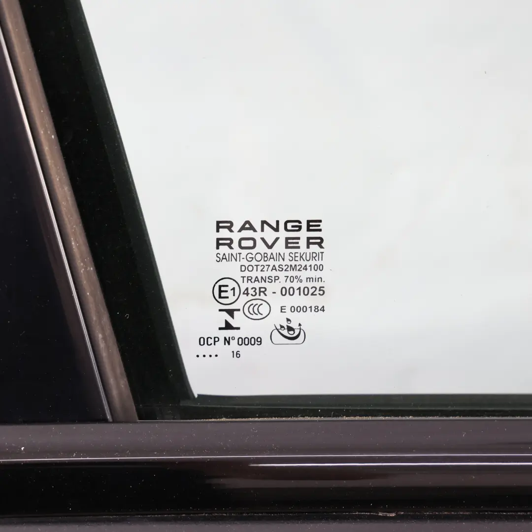 Door Front Right O/S Santorini Black - 1AG/820 to Range Rover Evoque L538 with Part number LR028552 Range Rover Evoque L538 Door Front Right O/S Santorini Black - 1AG/820 - SKU LR028552-SAB - Part number LR028552