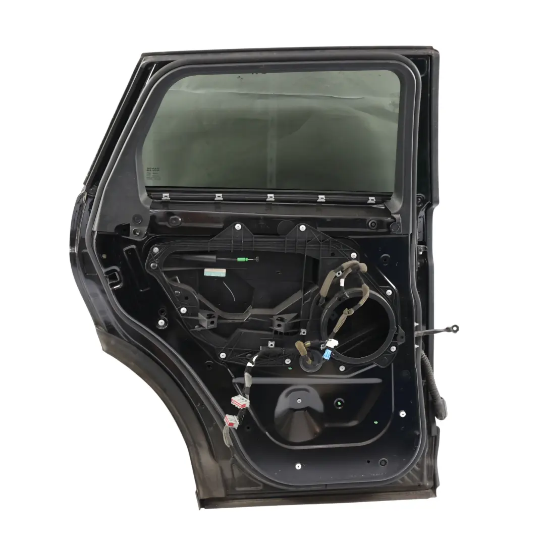 Door Rear Left N/S Santorini Black - 1AG/820 to Range Rover Evoque L538 with Part number LR028557 Range Rover Evoque L538 Door Rear Left N/S Santorini Black - 1AG/820 - SKU LR028557-SAB - Part number LR028557