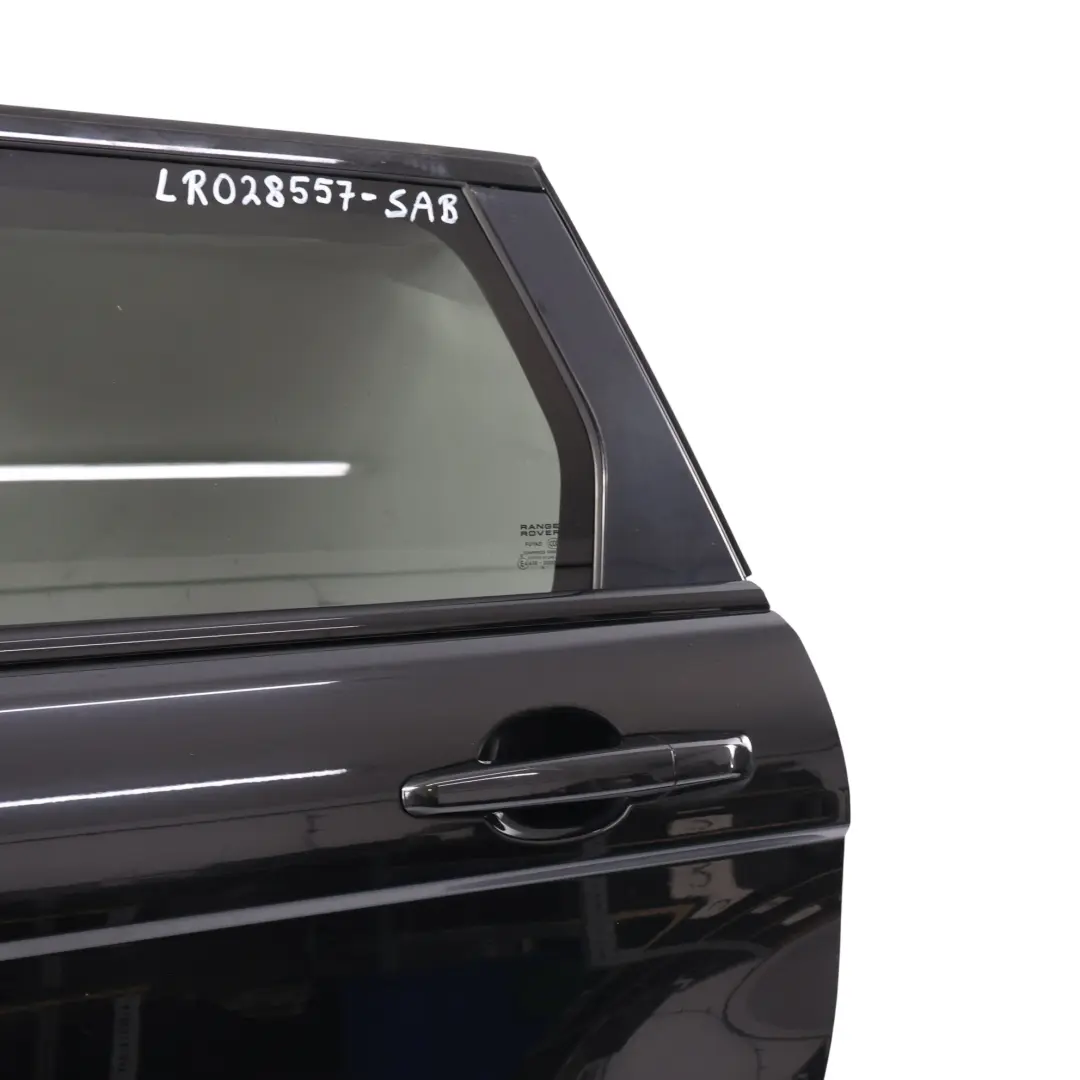 Drzwi Tylne Lewe Czarny Santorini 1AG/820 do Range Rover Evoque L538 o numerze LR028557 Range Rover Evoque L538 Drzwi Tylne Lewe Czarny Santorini 1AG/820 - SKU LR028557-SAB - Numer Części LR028557