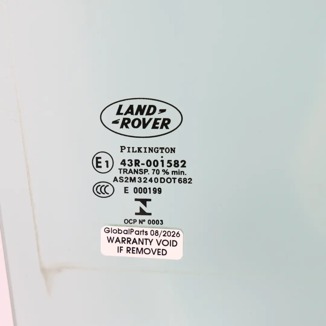 Range Rover L322 Rear Door Window Glass Glazing Right O/S AS2 XH42-25712-AB - SKU LR040924 - Part number LR040924