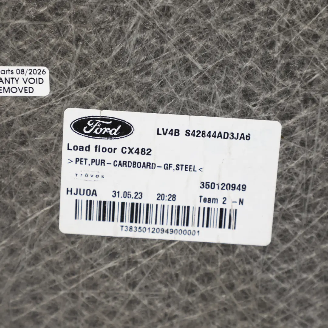 C482 Boot Floor Carpet Mat Rear Liner Cover S42844AD3JA6 to Ford Kuga with Part number LV4B-S42844-ADW Ford Kuga C482 Boot Floor Carpet Mat Rear Liner Cover S42844AD3JA6 - SKU LV4B-S42844-ADW - Part number LV4B-S42844-ADW