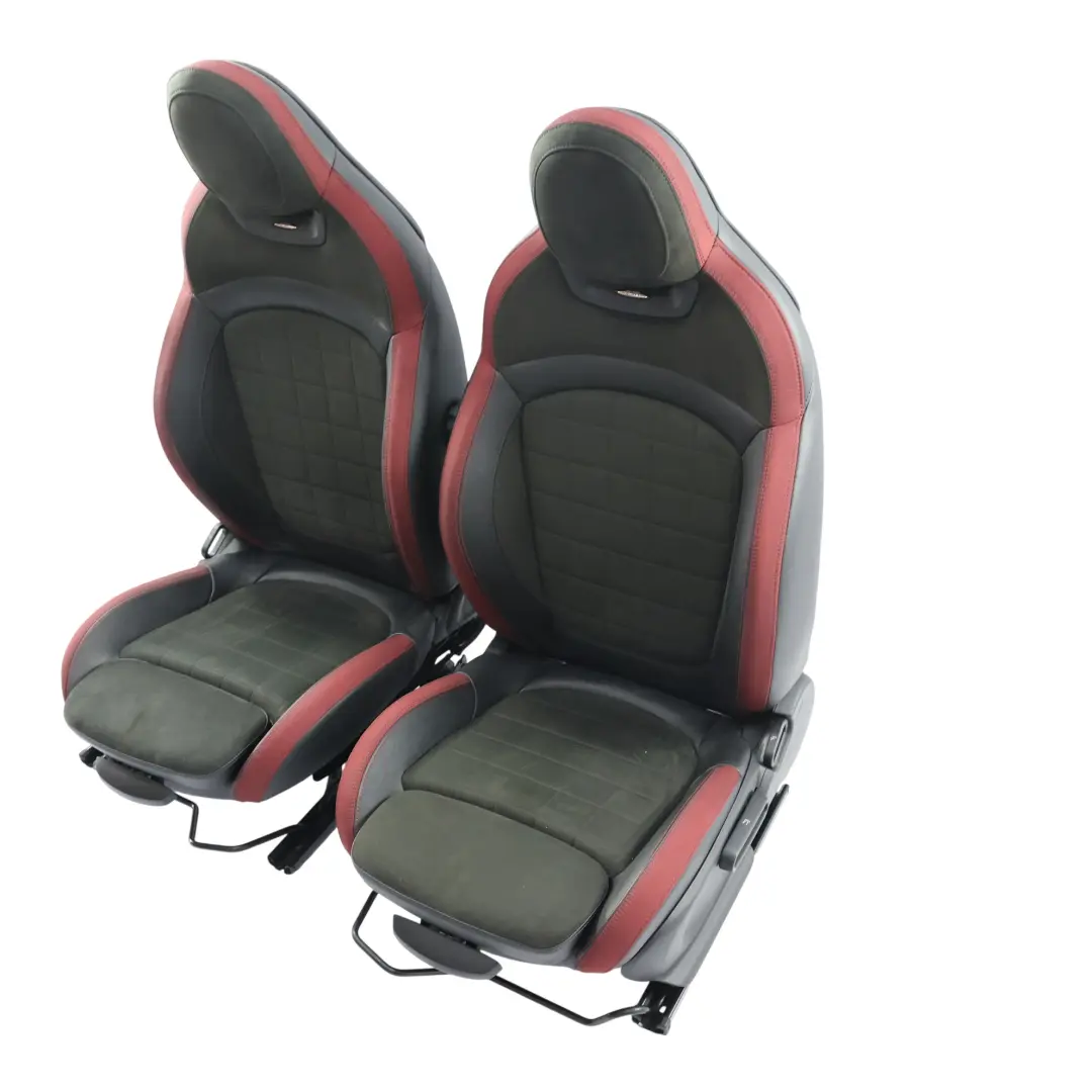 Seats Mini F56 John Cooper Works Heated Sport Dinamica Leather Black Red GSE1 to with Part number MINI-F56-JCW-SEATS-SET-DINAMICA-RED-GSE1 Seats Mini F56 John Cooper Works Heated Sport Dinamica Leather Black Red GSE1 - SKU MINI-F56-JCW-SEATS-SET-DINAMICA-RED-GSE1 - Part number MINI-F56-JCW-SEATS-SET-DINAMICA-RED-GSE1
