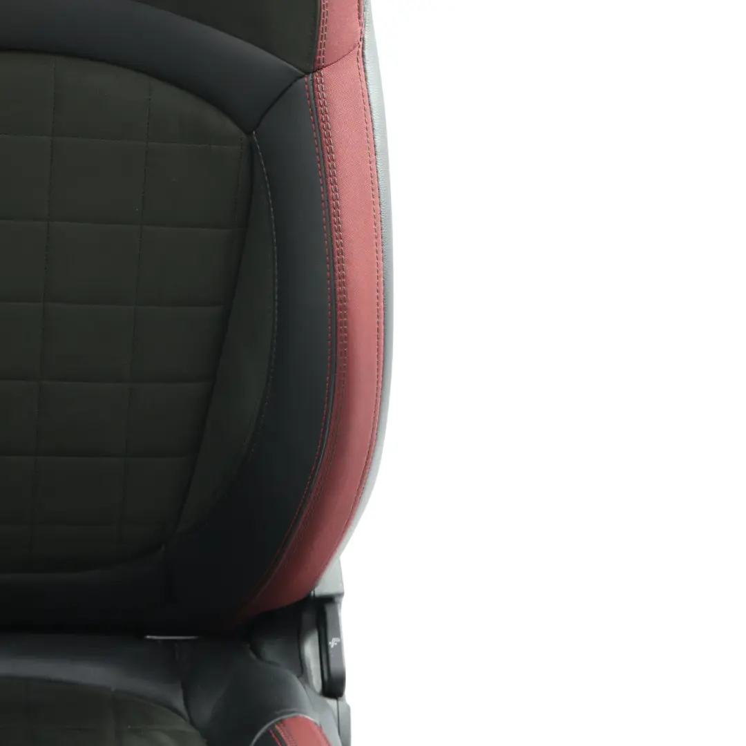  Seats Mini F56 John Cooper Works Heated Sport Dinamica Leather Black Red GSE1 - SKU MINI-F56-JCW-SEATS-SET-DINAMICA-RED-GSE1 - Part number MINI-F56-JCW-SEATS-SET-DINAMICA-RED-GSE1
