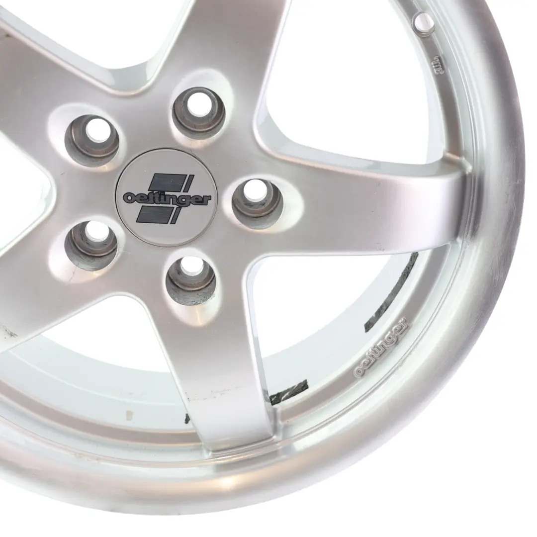  Inny Silber Alu Felge 5-Speichen 16" 6.5J ET:47 5x112 - SKU OETTINGER-VIA-16-1 - Teilenummer OETTINGER-VIA-16