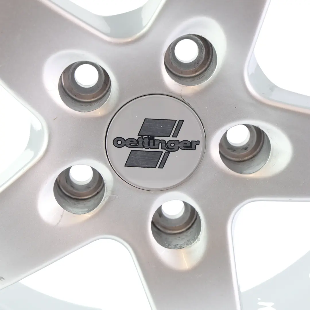  Oettinger Silver Alloy Wheel Rim 5-Spoke 16" 6.5J ET:47 5x112 - SKU OETTINGER-VIA-16-1 - Part number OETTINGER-VIA-16