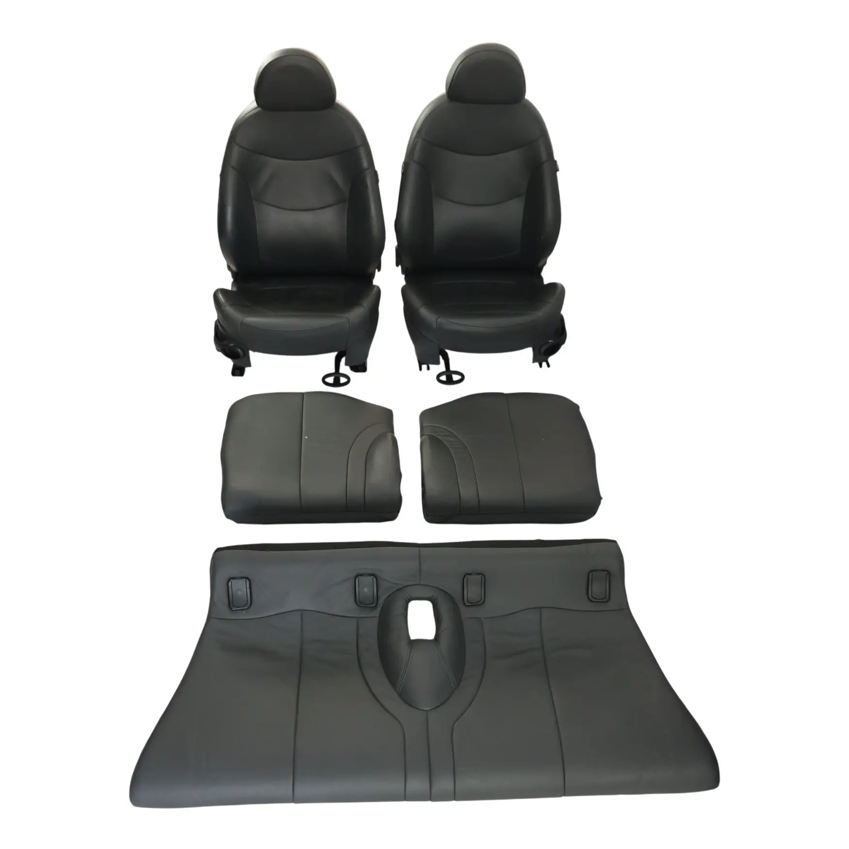 Mini R52 Cabrio Sport Sitze Beheizt Leder Gravity Schwarz