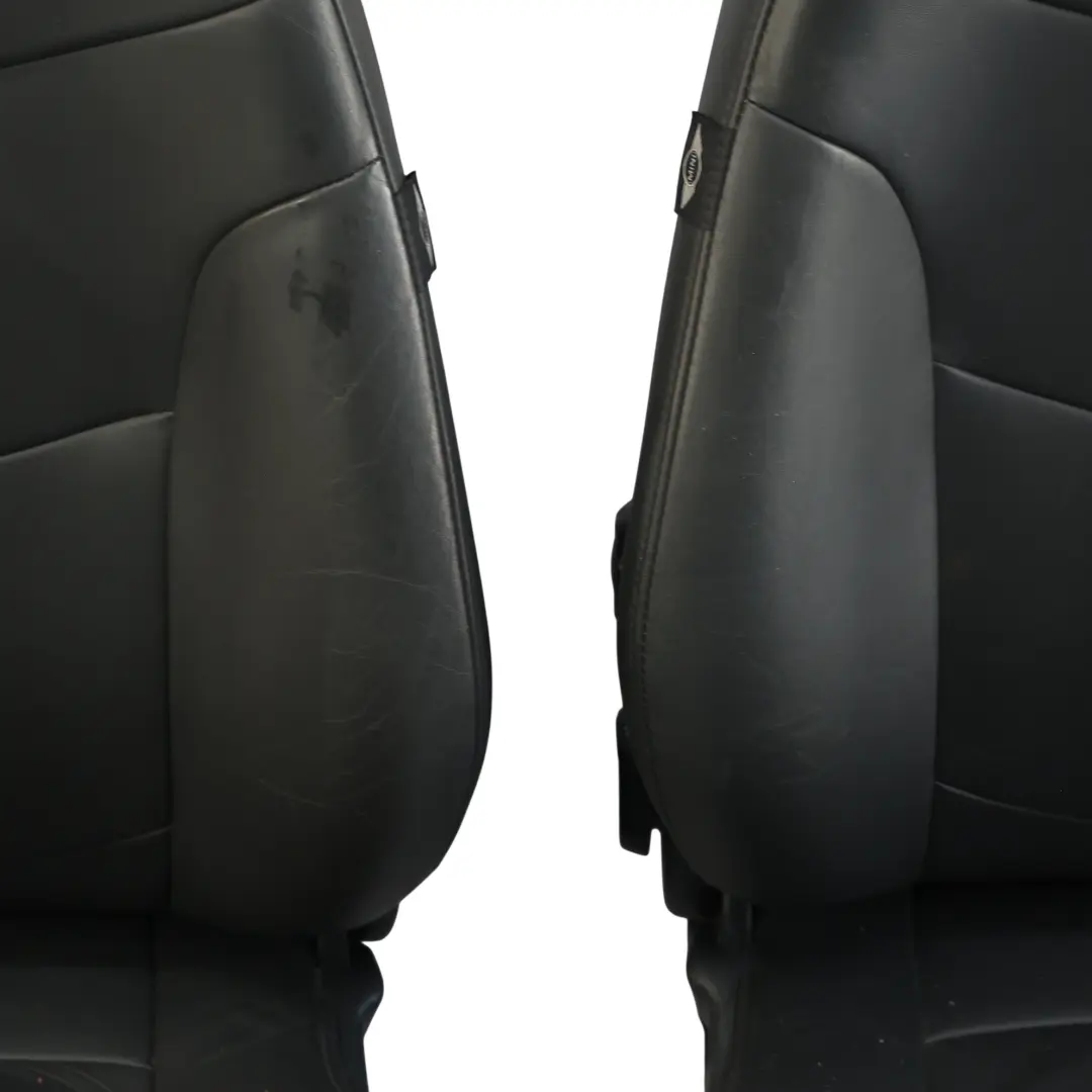 Mini R52 Cabrio Sport Interior Seats Heated Leather Gravity Black - SKU R52-SET-SEATS-SPORT-LEATHER-GRAVITY-T6PN-1 - Part number R52-SET-SEATS-SPORT-LEATHER-GRAVITY-T6PN