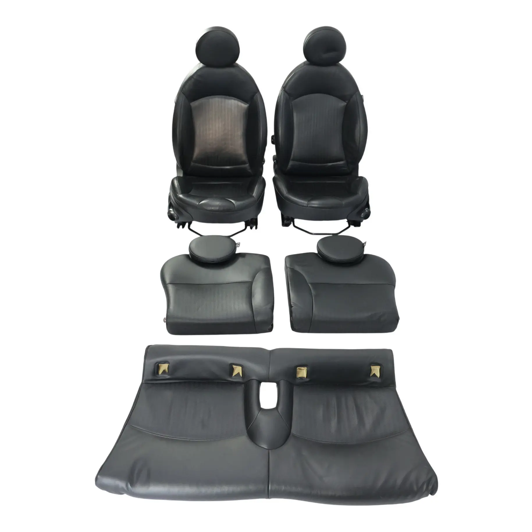 Mini R56 Sport Seats Set Front Rear Interior Full Black Leather