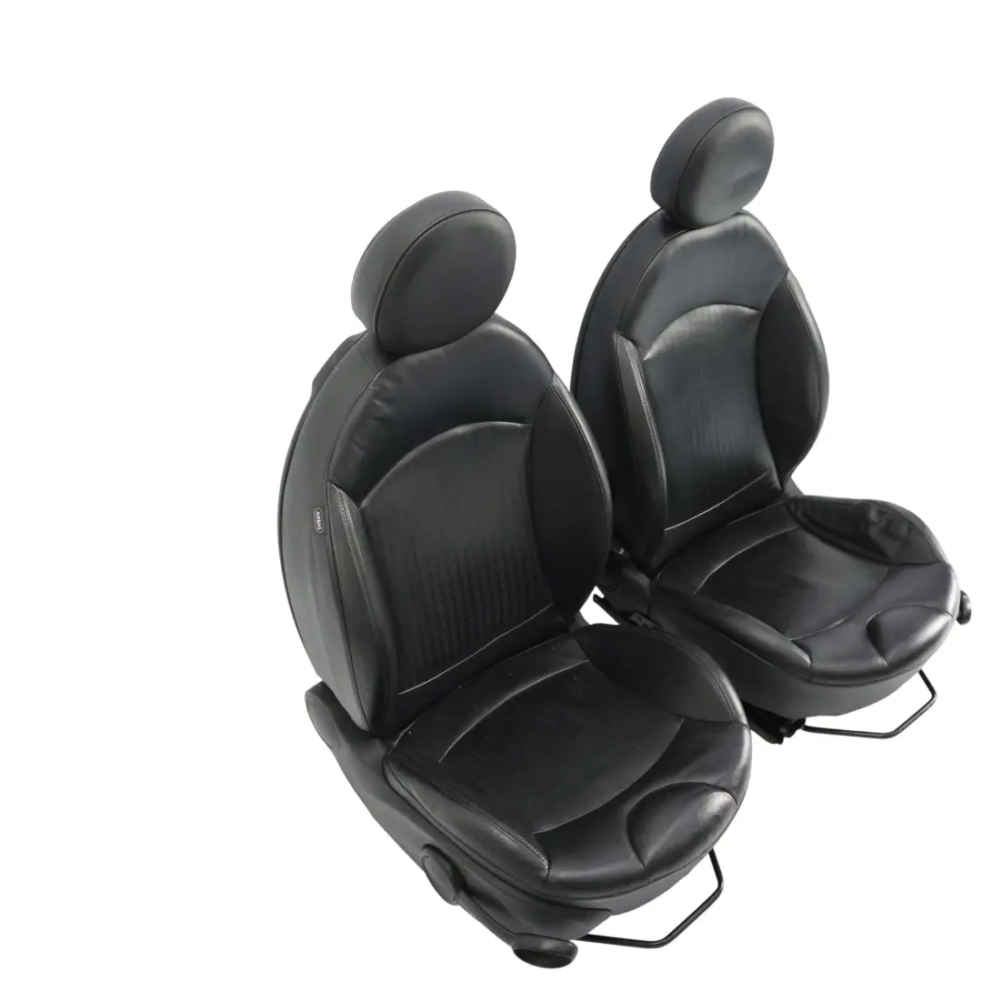 Mini R56 Sport Seats Set Front Rear Interior Full Black Leather - SKU R56-SEATS-SPORT-LEATHER-SET-T8E1-4 - Part number R56-SEATS-SPORT-LEATHER-SET-T8E1