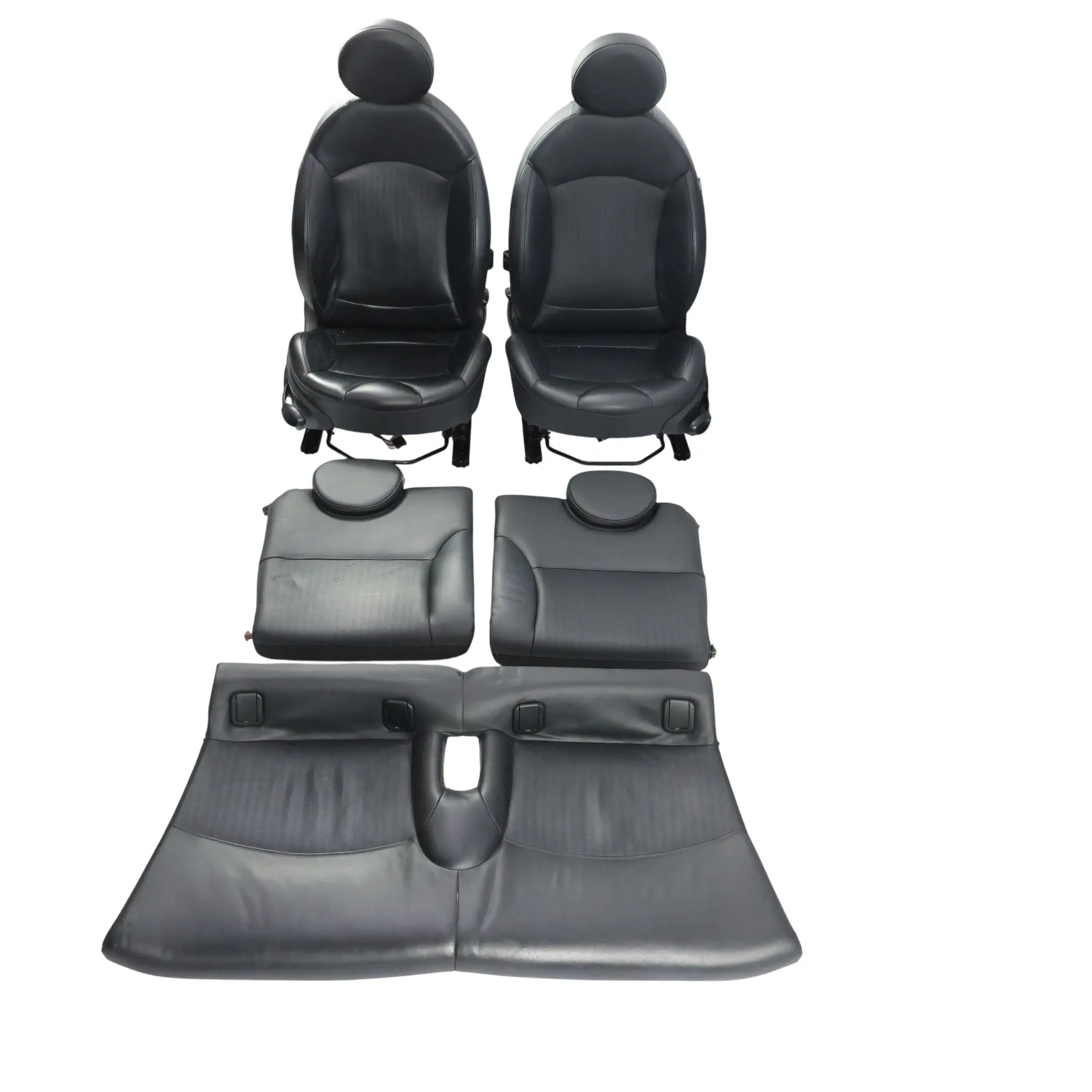 Mini R57 Cabrio Asientos Deportivos Cuero Calefactables Negros Juego