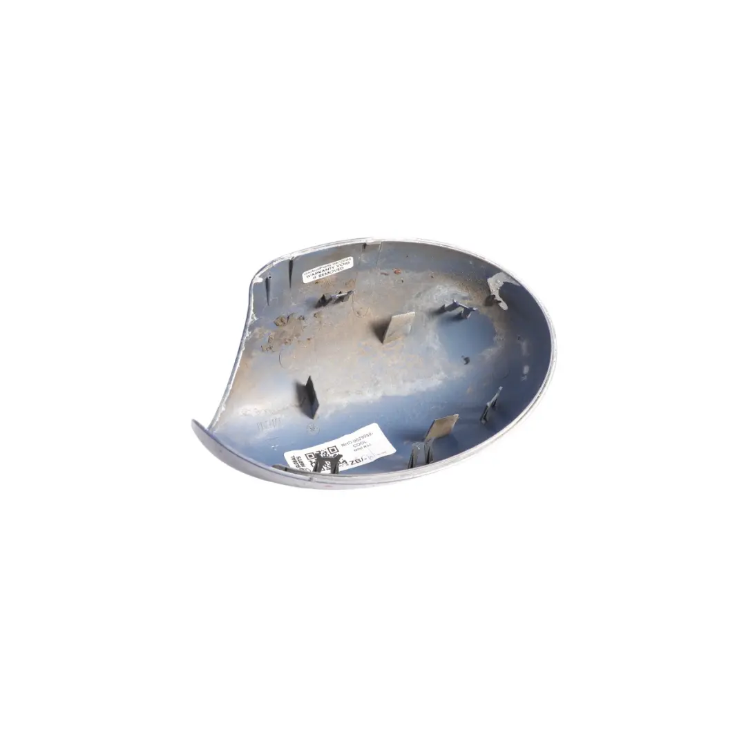 Wing Mirror Cover Mini R50 R53 Door Left N/S Outside Cool Blue Metallic A27 to with Part number 0029988 Wing Mirror Cover Mini R50 R53 Door Left N/S Outside Cool Blue Metallic A27 - SKU RHD-0029988-COOL - Part number 0029988