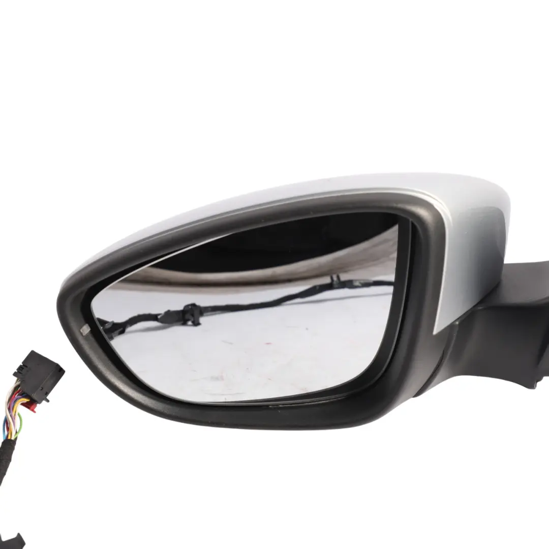 VW Scirocco Mk3 Door Wing Mirror Left N/S Reflex Silver - A7W - SKU RHD-1K8857507R-RES - Part number 1K8857507R