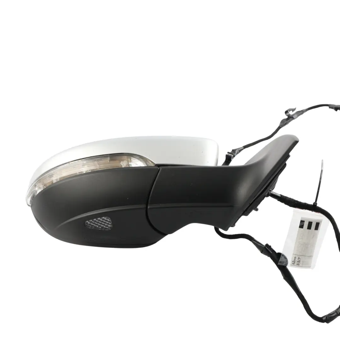 VW Scirocco Mk3 Wing Mirror Power Fold Heated Right O/S Reflex Silver - A7W - SKU RHD-1K8857508Q-RES - Part number 1K8857508Q
