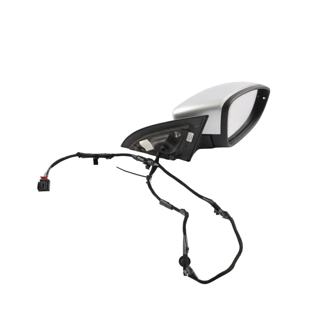 VW Scirocco Mk3 Wing Mirror Power Fold Heated Right O/S Reflex Silver - A7W - SKU RHD-1K8857508Q-RES - Part number 1K8857508Q