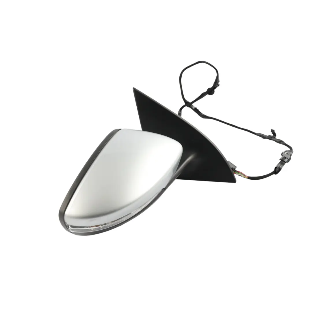 VW Scirocco Mk3 Wing Mirror Power Fold Heated Right O/S Reflex Silver - A7W - SKU RHD-1K8857508Q-RES - Part number 1K8857508Q
