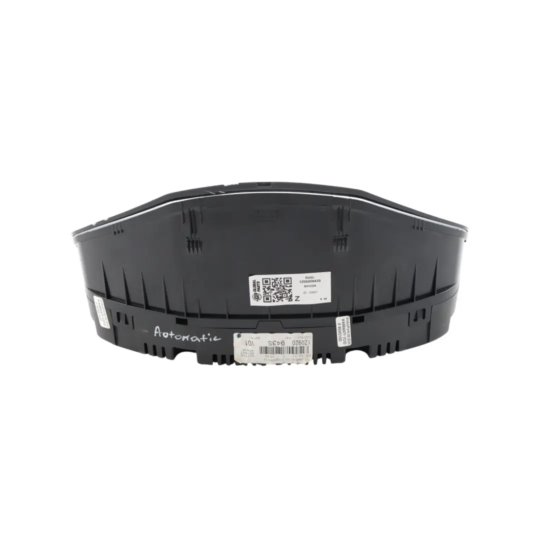 Mk2 Instrument Cluster Speedo Clocks Diesel Automatic to Skoda Octavia with Part number 1Z0920943S Skoda Octavia Mk2 Instrument Cluster Speedo Clocks Diesel Automatic - SKU RHD-1Z0920943S - Part number 1Z0920943S