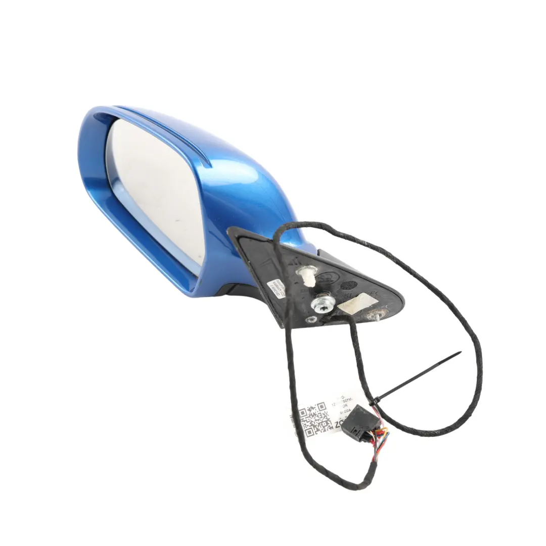 Mk2 Door Wing Left N/S Side View Mirror Madra Race Blue - 8X to Skoda Octavia RS Z1 with Part number 1Z2857507M Skoda Octavia RS Z1 Mk2 Door Wing Left N/S Side View Mirror Madra Race Blue - 8X - SKU RHD-1Z2857507M-MDR - Part number 1Z2857507M