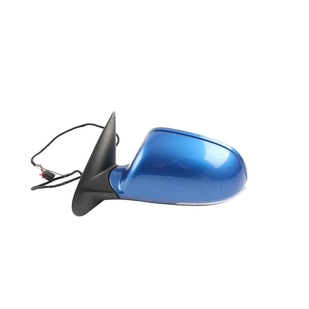 Mk2 Door Wing Left N/S Side View Mirror Madra Race Blue - 8X to Skoda Octavia RS Z1 with Part number 1Z2857507M Skoda Octavia RS Z1 Mk2 Door Wing Left N/S Side View Mirror Madra Race Blue - 8X - SKU RHD-1Z2857507M-MDR - Part number 1Z2857507M