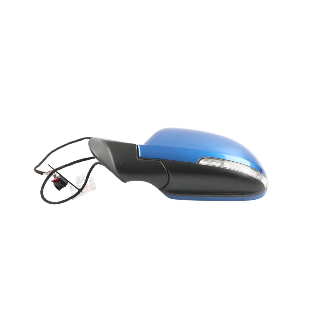 Mk2 Door Wing Left N/S Side View Mirror Madra Race Blue - 8X to Skoda Octavia RS Z1 with Part number 1Z2857507M Skoda Octavia RS Z1 Mk2 Door Wing Left N/S Side View Mirror Madra Race Blue - 8X - SKU RHD-1Z2857507M-MDR - Part number 1Z2857507M