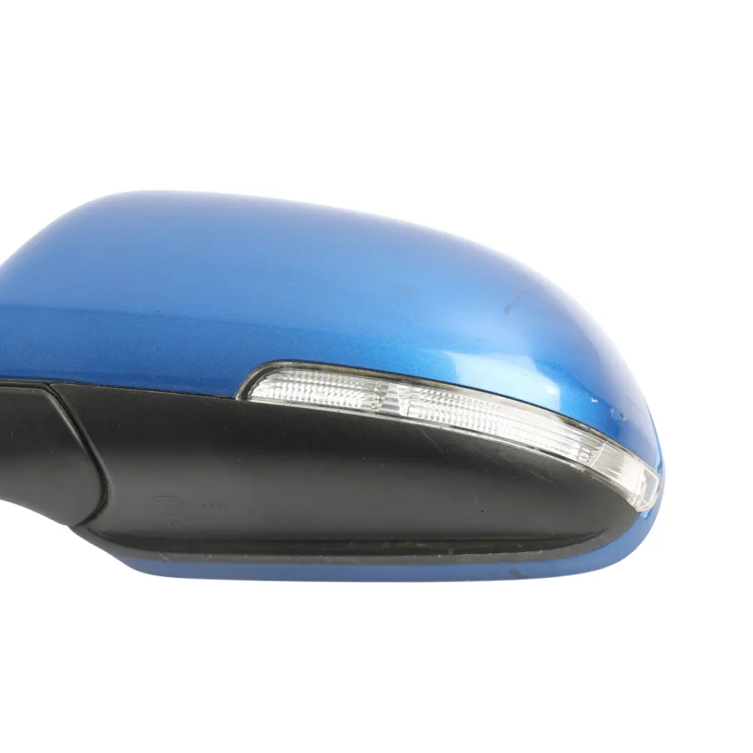 Mk2 Door Wing Left N/S Side View Mirror Madra Race Blue - 8X to Skoda Octavia RS Z1 with Part number 1Z2857507M Skoda Octavia RS Z1 Mk2 Door Wing Left N/S Side View Mirror Madra Race Blue - 8X - SKU RHD-1Z2857507M-MDR - Part number 1Z2857507M