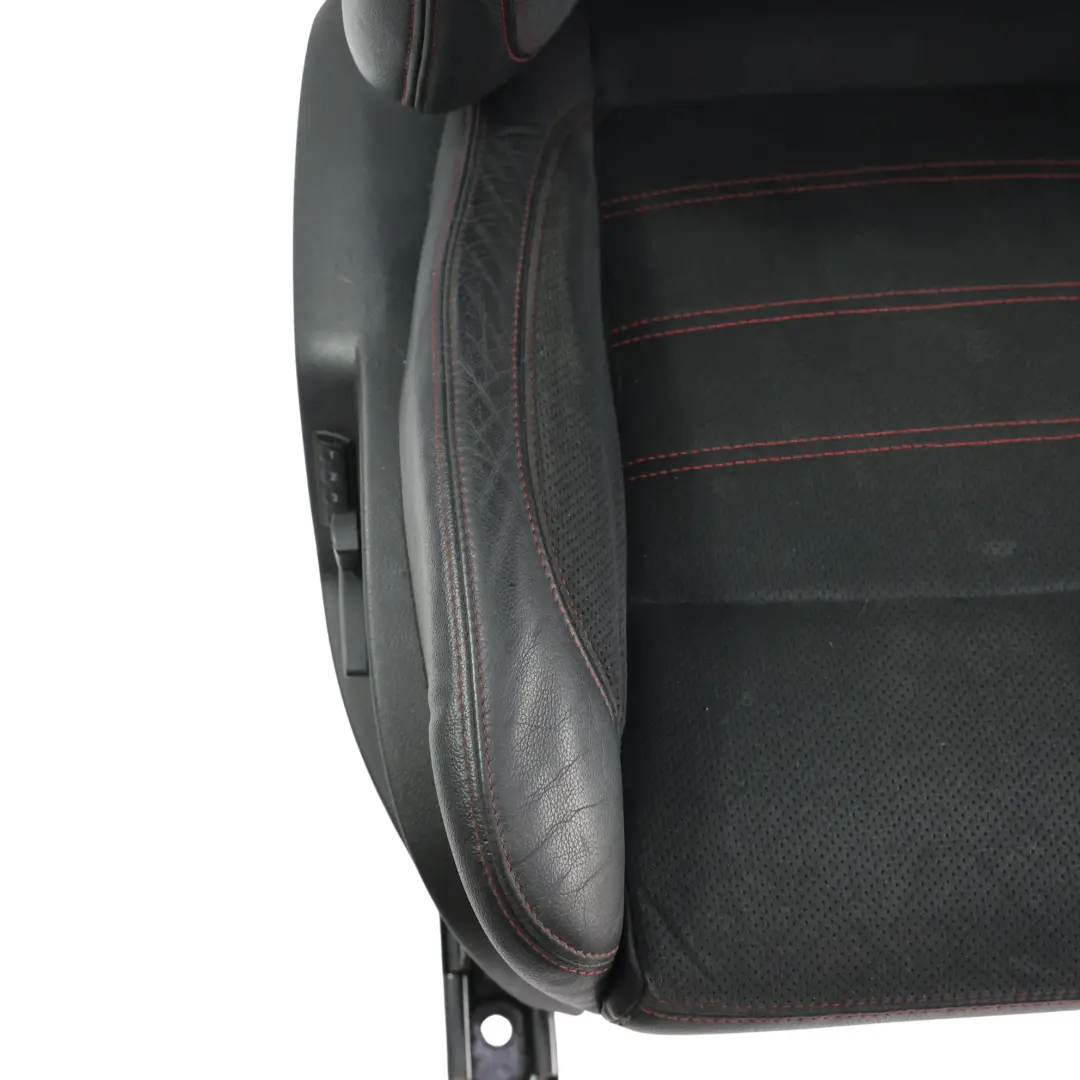Ford S-Max Mk1 Front Seat Memory Heated Right O/S Black Red Leather Alcantara - SKU RHD-2004323-1 - Part number 2004323