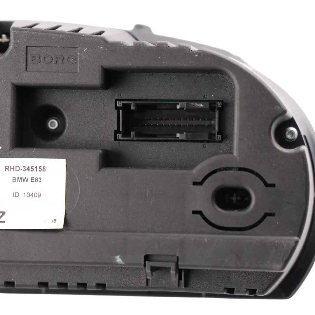 BMW X3 E83 LCI Instrument Cluster Speedo Clocks Diesel Automatic - SKU RHD-3451589 - Part number 3451589