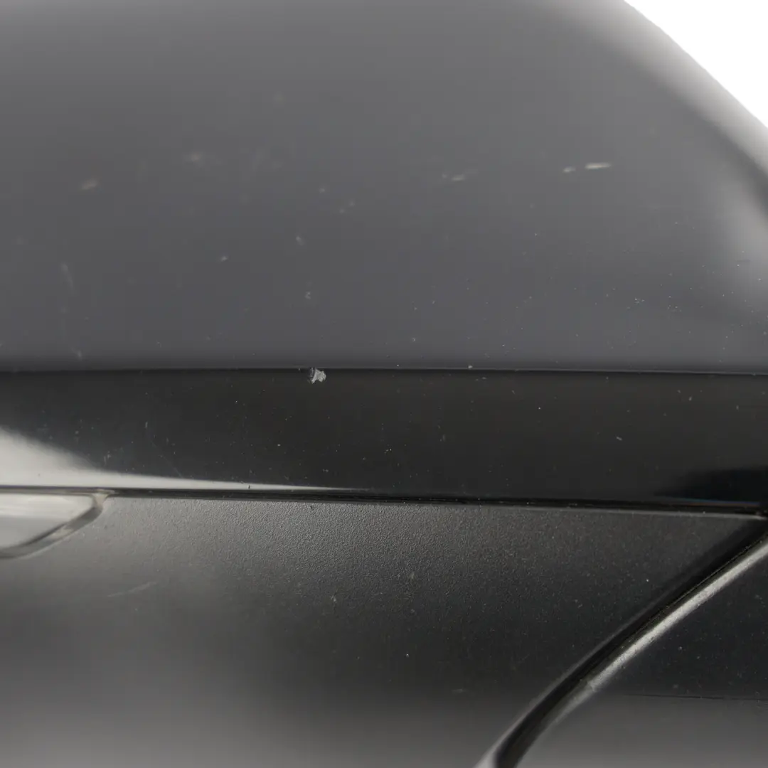 Audi A6 C7 Door Mirror Wing Electric Right O/S Brilliant Black-Y9B - SKU RHD-4G2857410AE-BBL - Part number 4G2857410AE