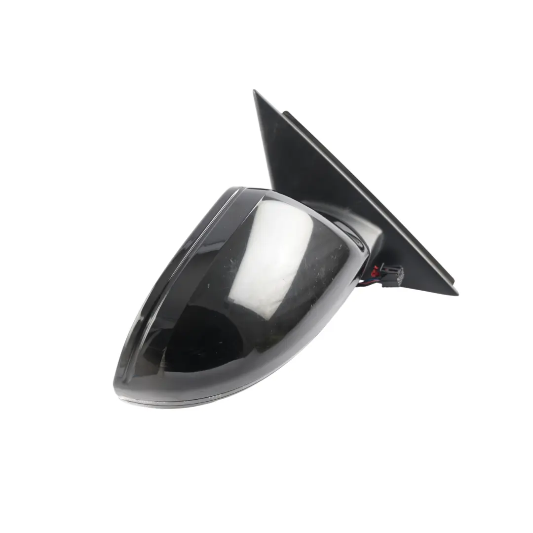 Audi A6 C7 Door Mirror Wing Electric Right O/S Brilliant Black-Y9B - SKU RHD-4G2857410AE-BBL - Part number 4G2857410AE