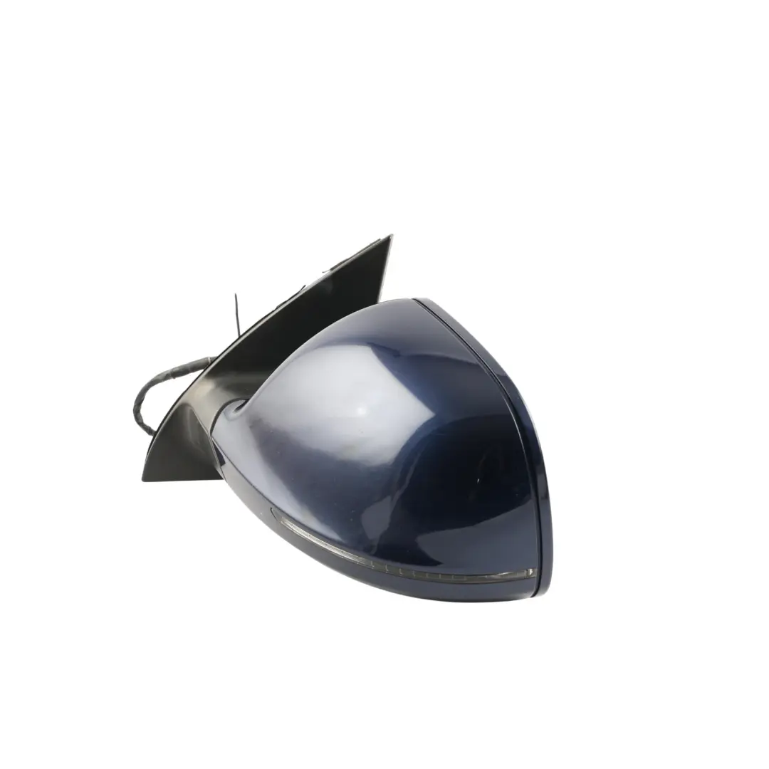 Door Wing Mirror Power Fold Left N/S Mugello Blue Pearl Effect - Z5E to Audi Q7 4L with Part number 4L2857409E Audi Q7 4L Door Wing Mirror Power Fold Left N/S Mugello Blue Pearl Effect - Z5E - SKU RHD-4L2857409E-MUB - Part number 4L2857409E