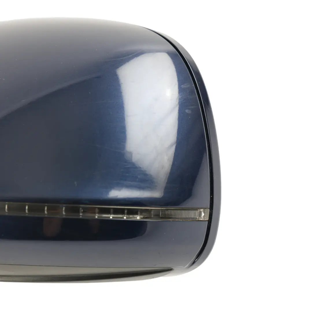 Door Wing Mirror Power Fold Left N/S Mugello Blue Pearl Effect - Z5E to Audi Q7 4L with Part number 4L2857409E Audi Q7 4L Door Wing Mirror Power Fold Left N/S Mugello Blue Pearl Effect - Z5E - SKU RHD-4L2857409E-MUB - Part number 4L2857409E