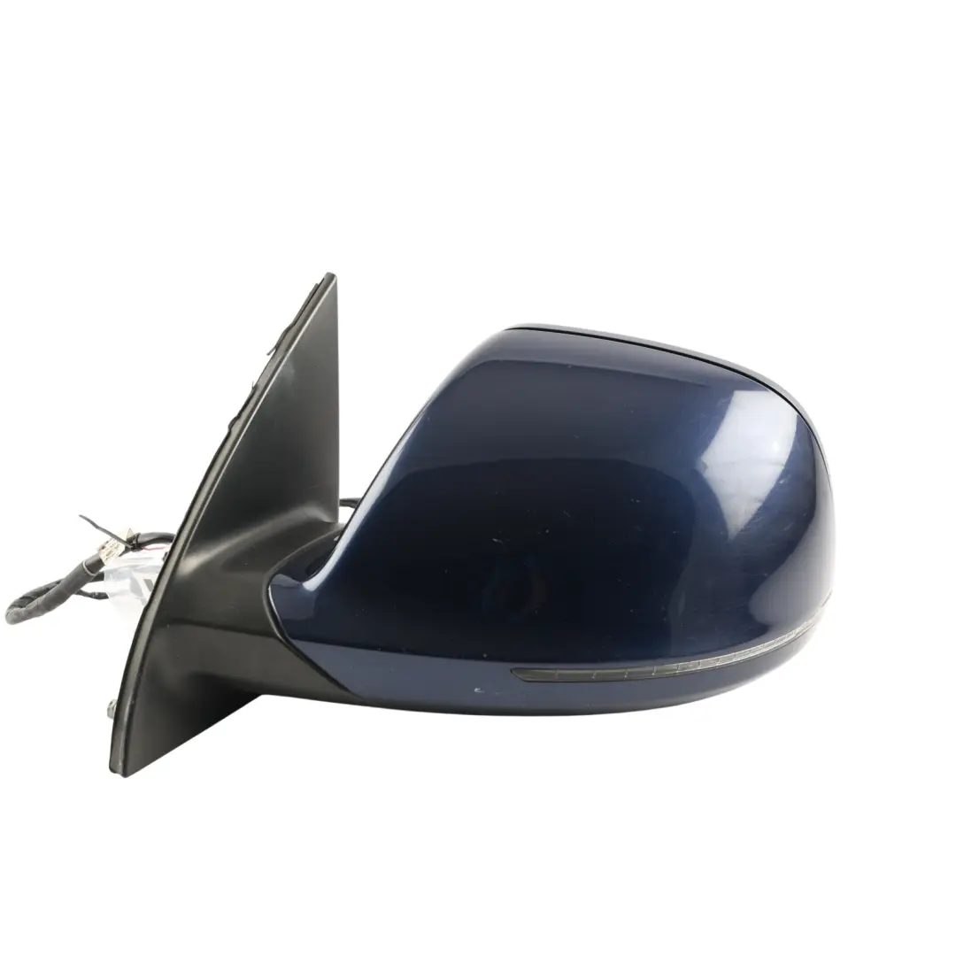 Audi Q7 4L Door Wing Mirror Power Fold Left N/S Mugello Blue Pearl Effect - Z5E - SKU RHD-4L2857409E-MUB - Part number 4L2857409E