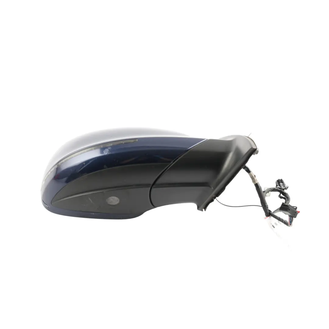 Audi Q7 4L Door Wing Mirror Heated Fold Right O/S Mugello Blue - Z5E - SKU RHD-4L2857410S-MUB - Part number 4L2857410S