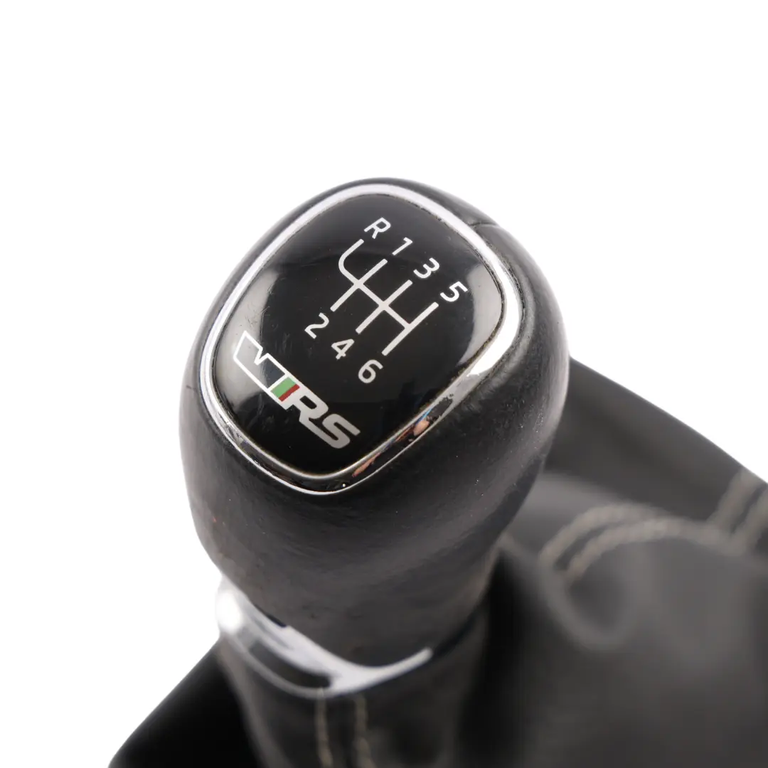 Skoda Octavia Mk3 Gearstick Lever Knob Leather Trim Leatherette - SKU RHD-5E2711113BD - Part number 5E2711113BD