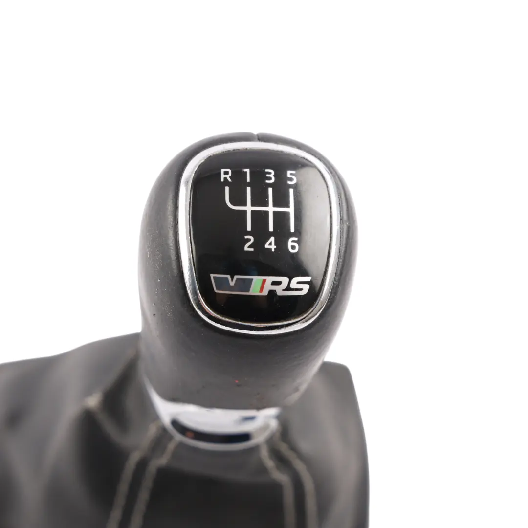 Skoda Octavia Mk3 Gearstick Lever Knob Leather Trim Leatherette - SKU RHD-5E2711113BD - Part number 5E2711113BD