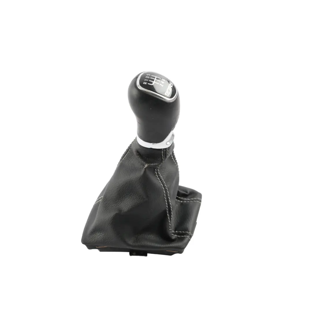 Skoda Octavia Mk3 Gearstick Lever Knob Leather Trim Leatherette - SKU RHD-5E2711113BD - Part number 5E2711113BD