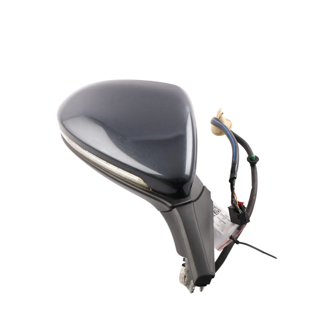 Volkswagen Golf Mk7 R Door Wing Mirror Right O/S Dark Iron Blue Metallic - D5G - SKU RHD-5G2857508BG-DIR - Part number 5G2857508BG
