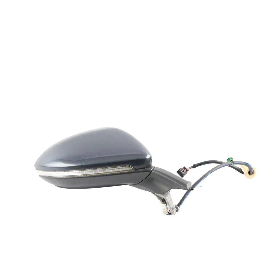 Volkswagen Golf Mk7 R Door Wing Mirror Right O/S Dark Iron Blue Metallic - D5G - SKU RHD-5G2857508BG-DIR - Part number 5G2857508BG