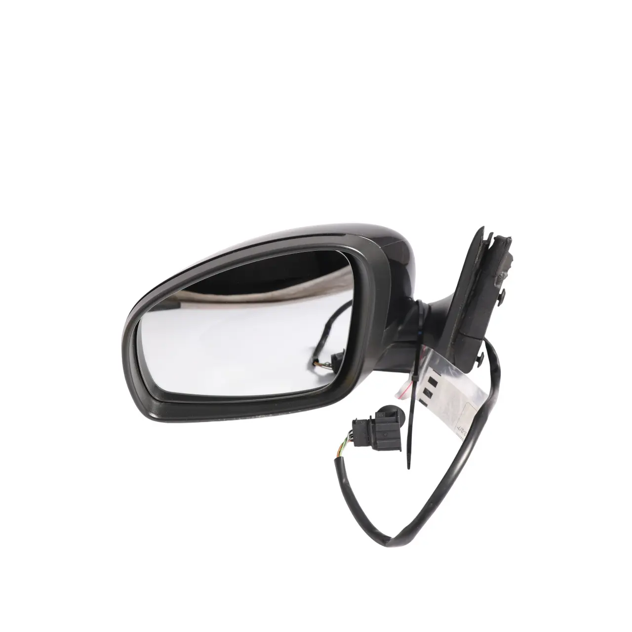 Skoda Fabia Mk2 5J Door Wing Mirror Left N/S Black Magic Pearl Effect - F9R