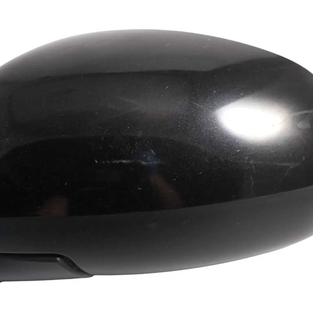 Skoda Fabia Mk2 5J Door Wing Mirror Left N/S Black Magic Pearl Effect - F9R - SKU RHD-5J2857507E-BMA - Part number 5J2857507E