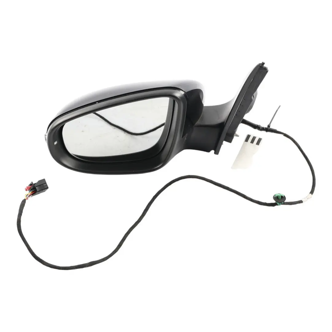 Volkswagen Golf 6 Wing Mirror Door Left N/S Electric 5K0857507AD Deep Black C9X
