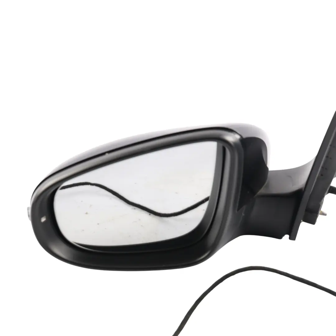 Volkswagen Golf 6 Wing Mirror Door Left N/S Electric Deep Black C9X - SKU RHD-5K0857507AD-DBL - Part number 5K0857507AD