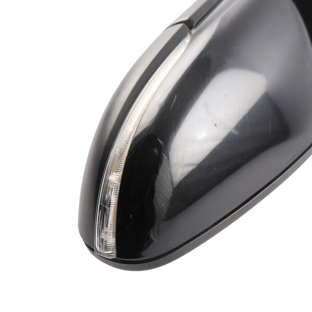 Volkswagen Golf 6 Wing Mirror Door Left N/S Electric Deep Black C9X - SKU RHD-5K0857507AD-DBL - Part number 5K0857507AD