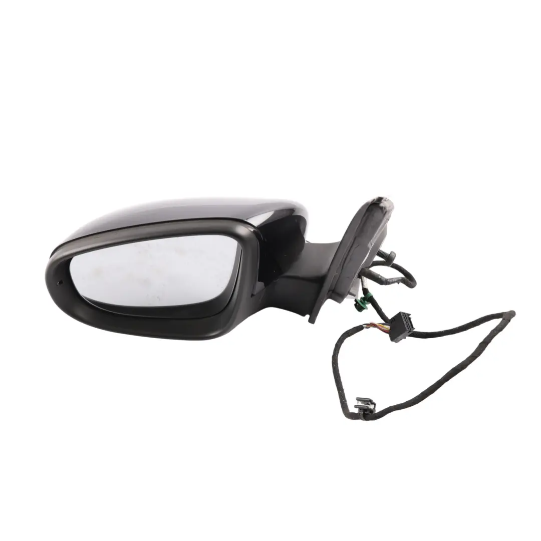 Volkswagen Golf Mk6 Door Wing Mirror Electric Left N/S Deep Black Pearl - C9X - SKU RHD-5K0857507AH-DBL - Part number 5K0857507AH