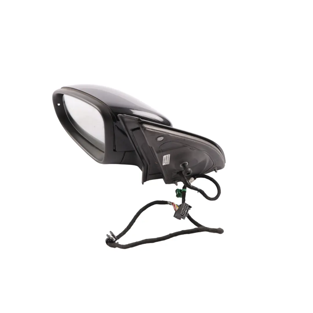 Volkswagen Golf Mk6 Door Wing Mirror Electric Left N/S Deep Black Pearl - C9X - SKU RHD-5K0857507AH-DBL - Part number 5K0857507AH