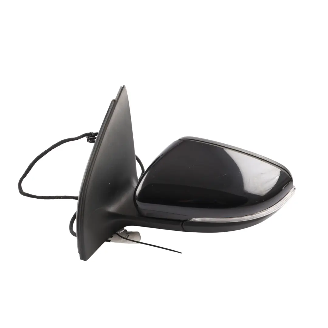Volkswagen Golf Mk6 Door Wing Mirror Electric Left N/S Deep Black Pearl - C9X - SKU RHD-5K0857507AH-DBL - Part number 5K0857507AH