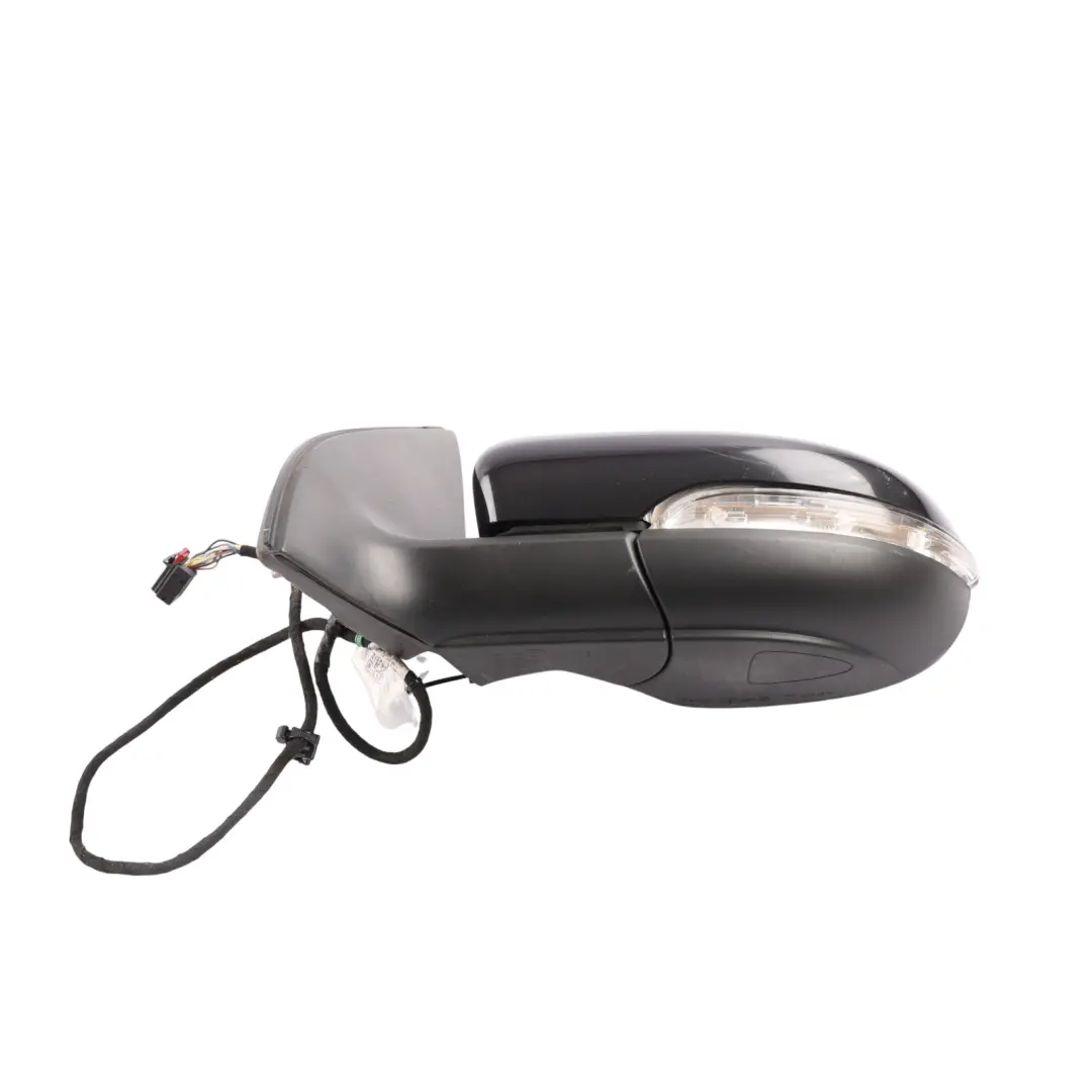 Volkswagen Golf Mk6 Door Wing Mirror Electric Left N/S Deep Black Pearl - C9X - SKU RHD-5K0857507AH-DBL - Part number 5K0857507AH