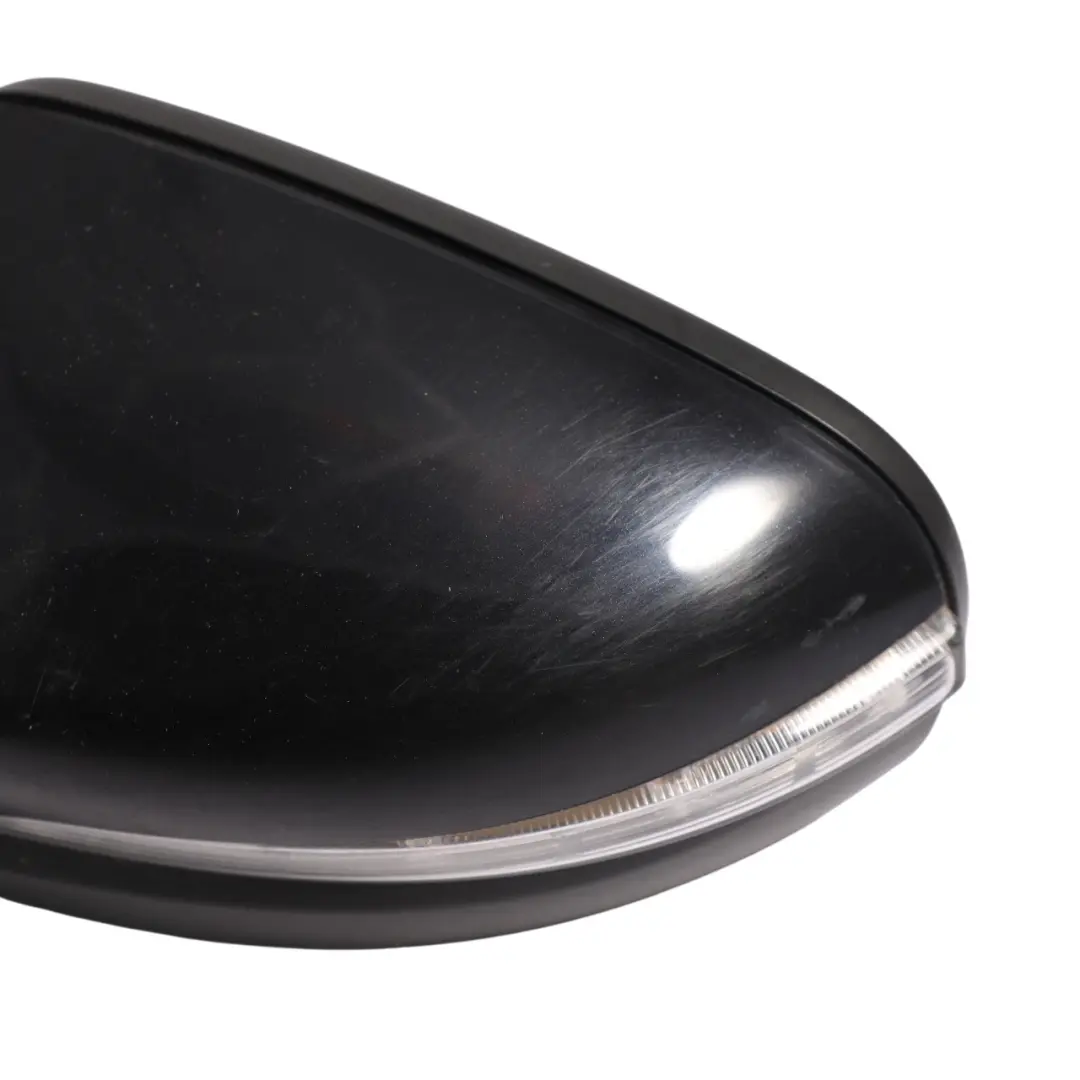 Volkswagen Golf 5k Wing Mirror Left N/S Electric Deep Black Pearl Effect C9X - SKU RHD-5K0857507AH-DBL1 - Part number 5K0857507AH